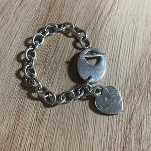 Sterling silver link bracelet